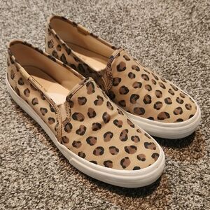 Keds Leopard Print Slip-On Sneakers